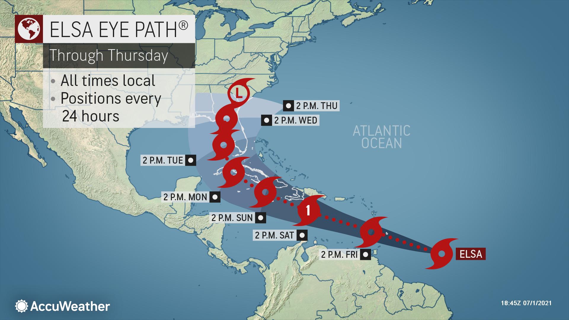 Tropical Storm Elsa Forms in Atlantic