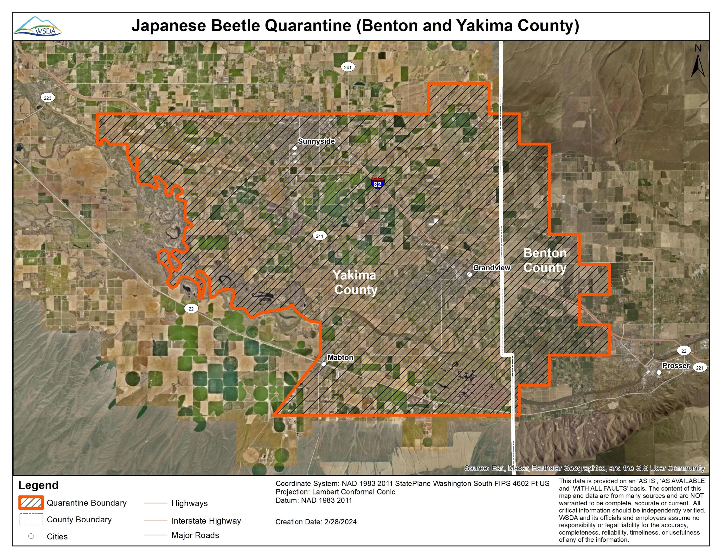 Quarantine Washington State Department of Agriculture