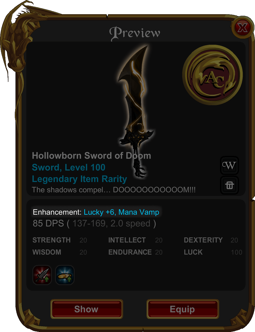 Enhancement Traits of AQ Worlds