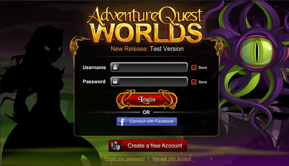 How To Play AQWorlds 1. Logging In of AQ Worlds