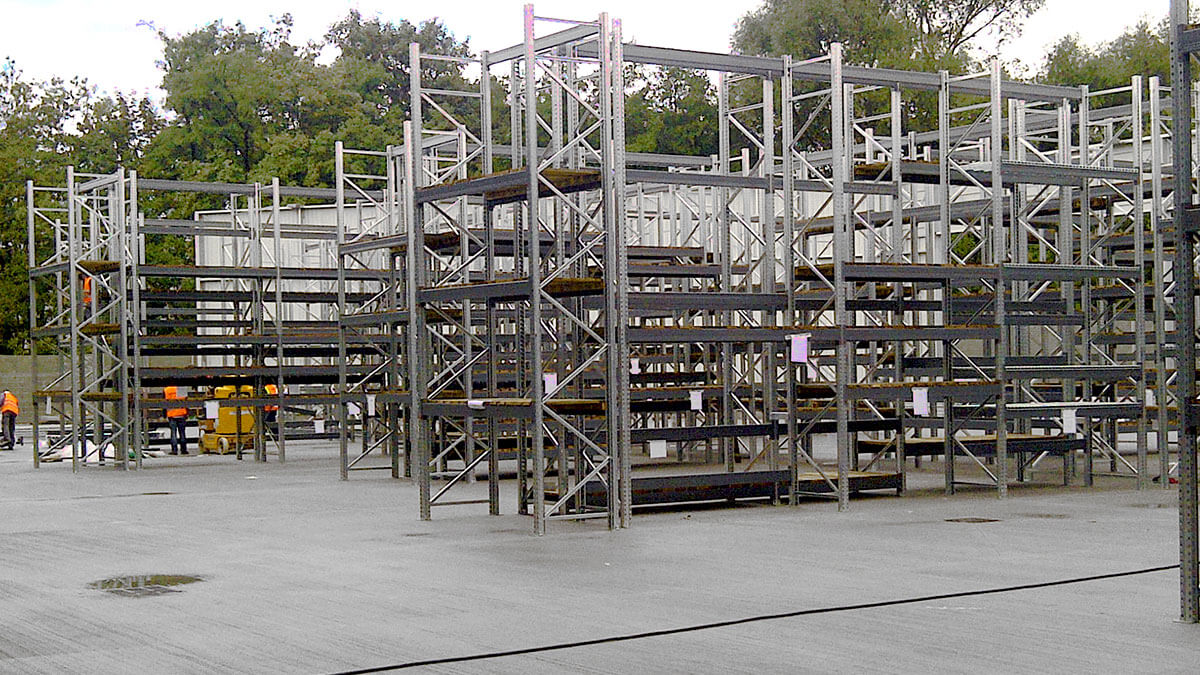 Industrial Racking for Outdoor, Uncovered and OpenAir Warehouses AR