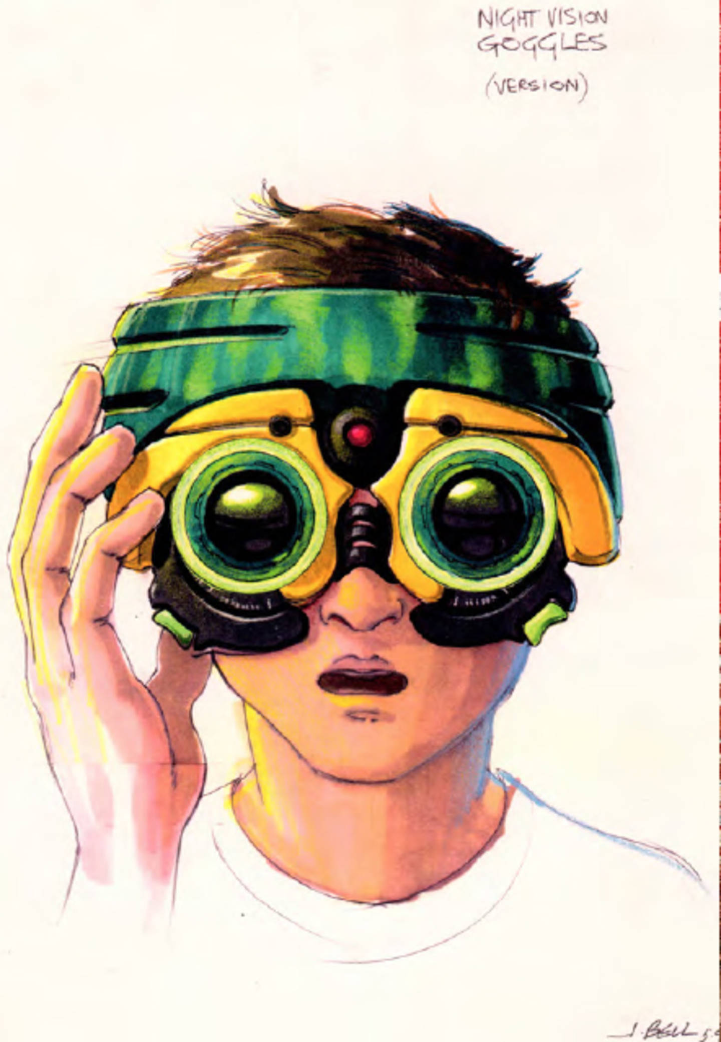 ArtCenter Gallery Nighvision goggles for "Jurassic Park" by John Bell