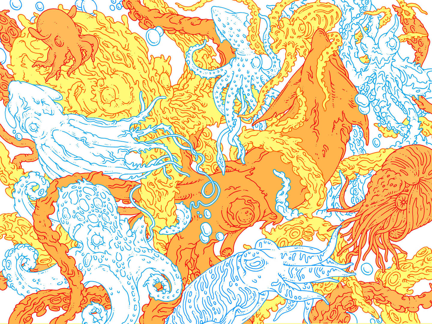 ArtCenter Gallery Illustration for "Science Friday," Cephalopod Week for NPR's Science Friday