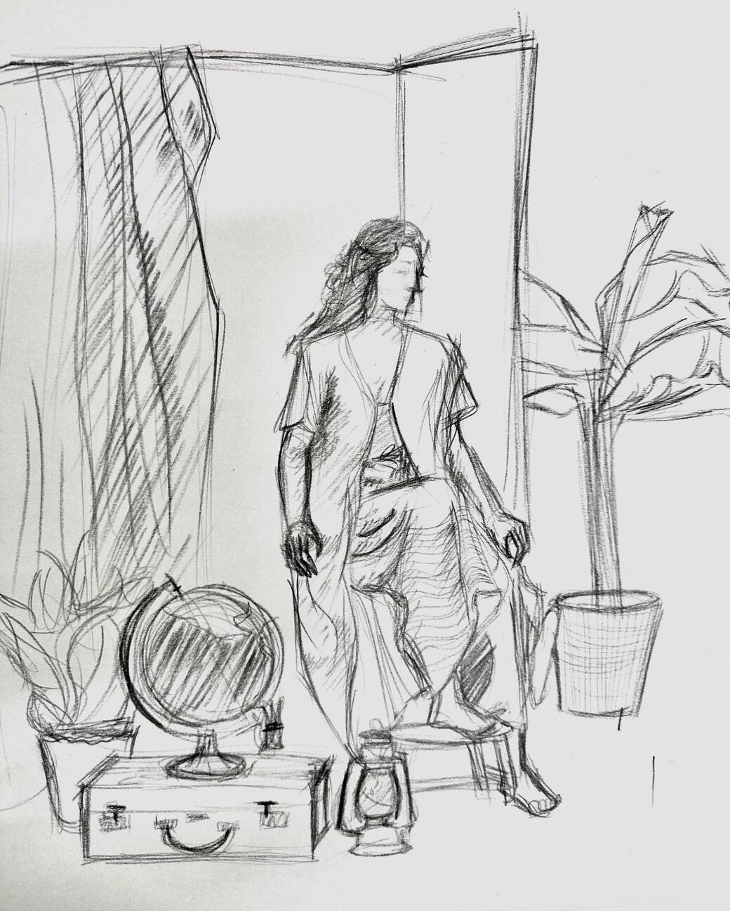 ACX Kids class Drawing the Clothed Figure teaches children about shape