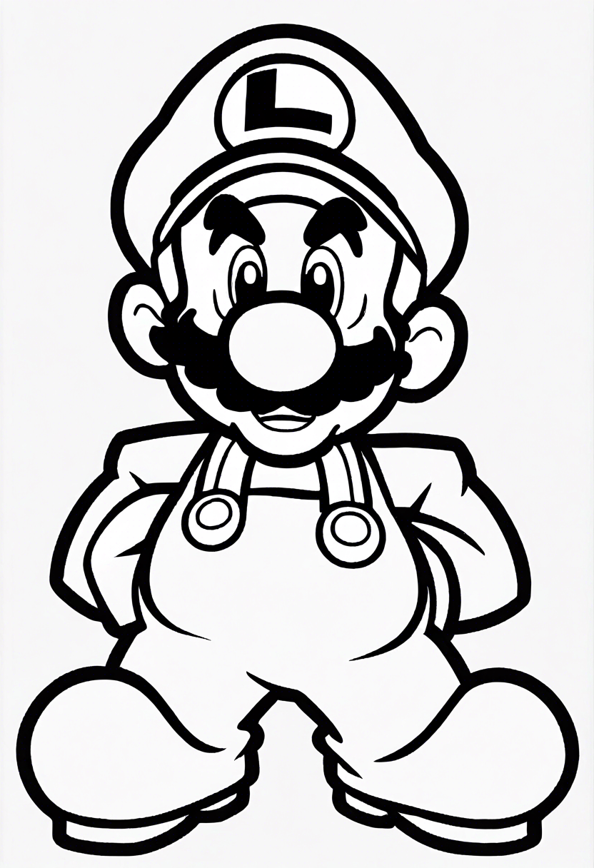 1 Luigi Coloring Pages ColorBliss