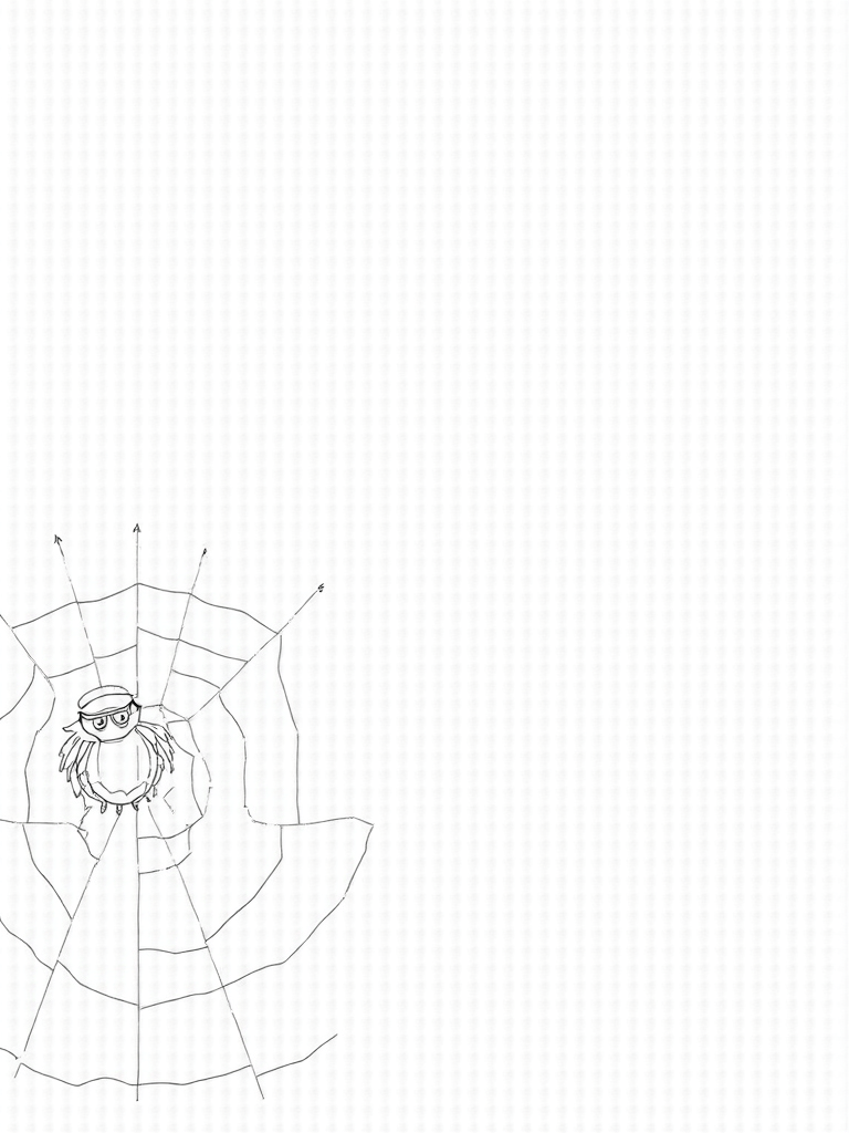 Spider architect designing a web city Coloring Page Free & Printable
