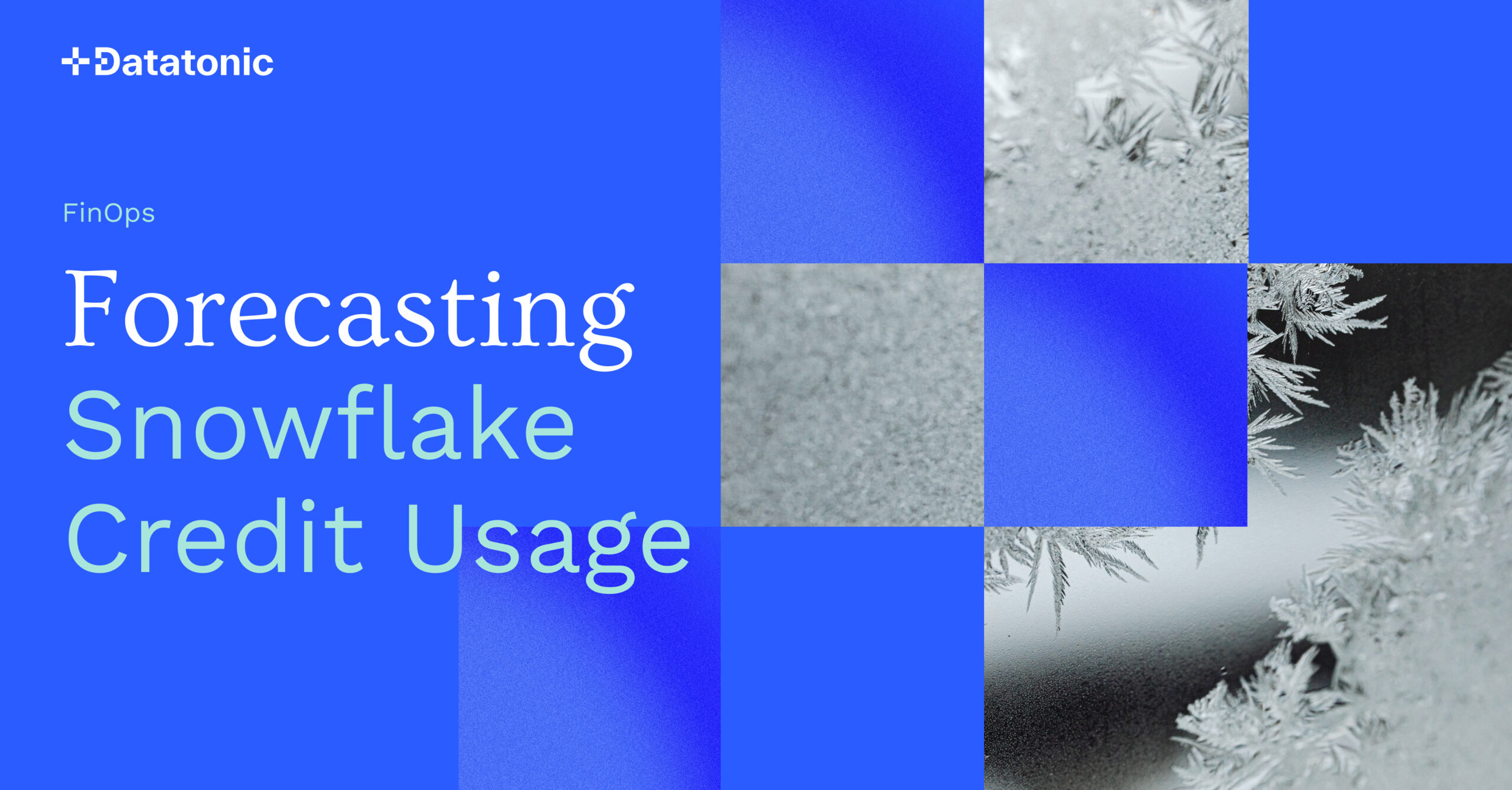 Forecasting Snowflake Credit Usage Datatonic