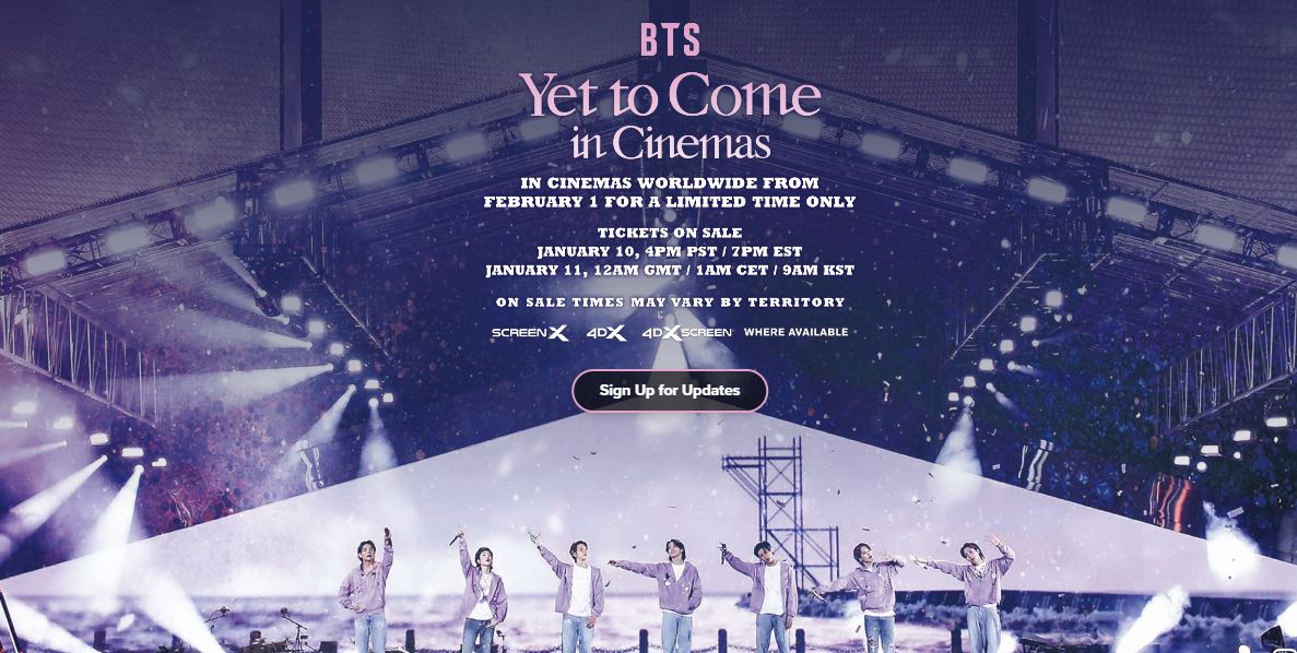ARMY Mesti Tahu! BTS Yet to Come in Cinemas akan Tayang di Bioskop