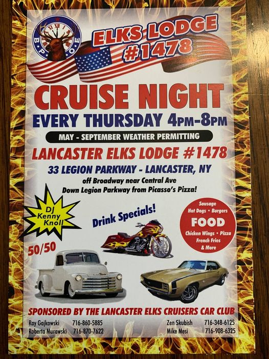 Elks Car Show 2023 47933 Elks Lodge Cruise Night - Lancaster