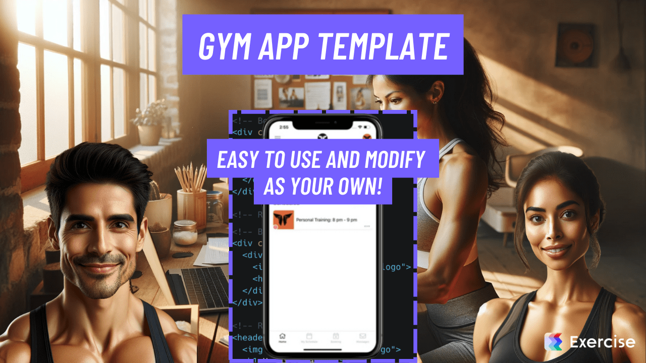 Gym App Template Free Gym App Design Schematics