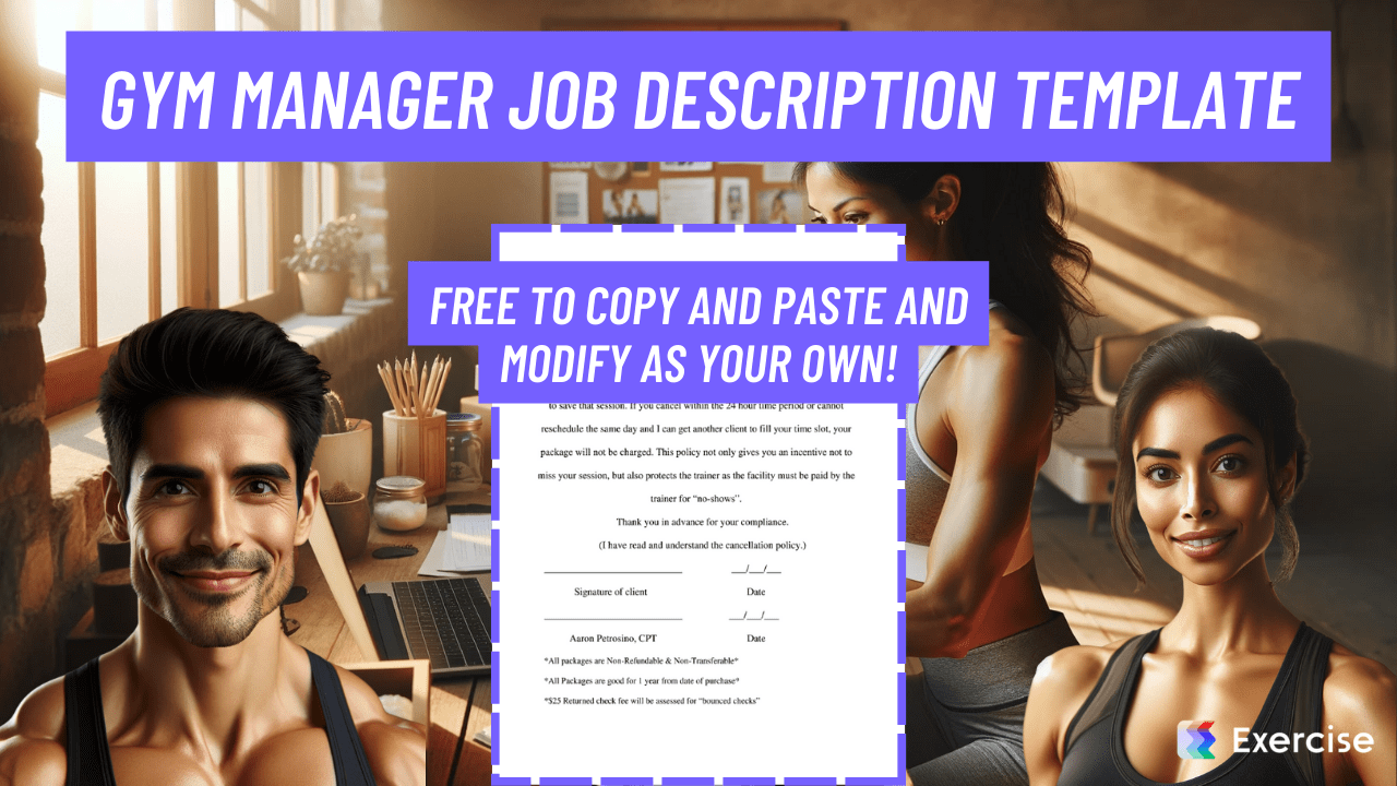 Gym Manager Job Description Example Template (FREE)