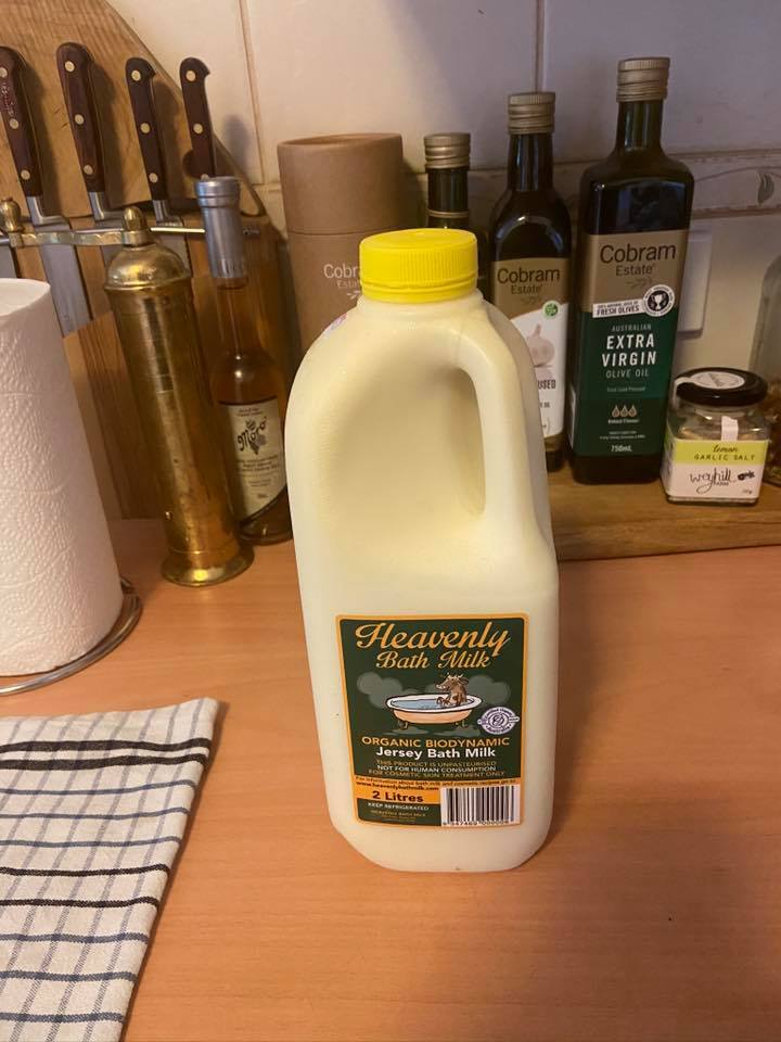 Raw milk is "bath milk" in Australia Get Raw Milk