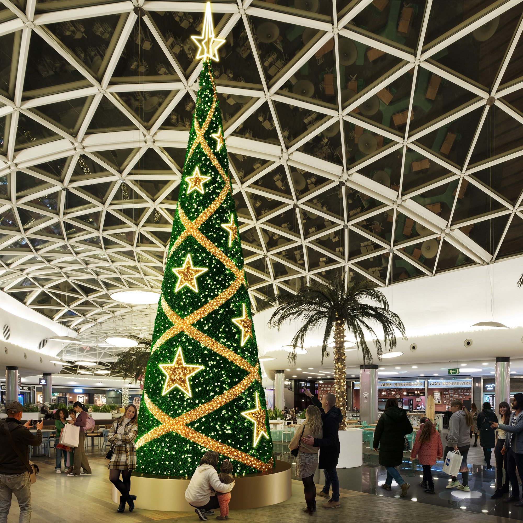 SHEFFIELD A TRADITIONAL & STYLISH CHRISTMAS TREE ! Globall Concept