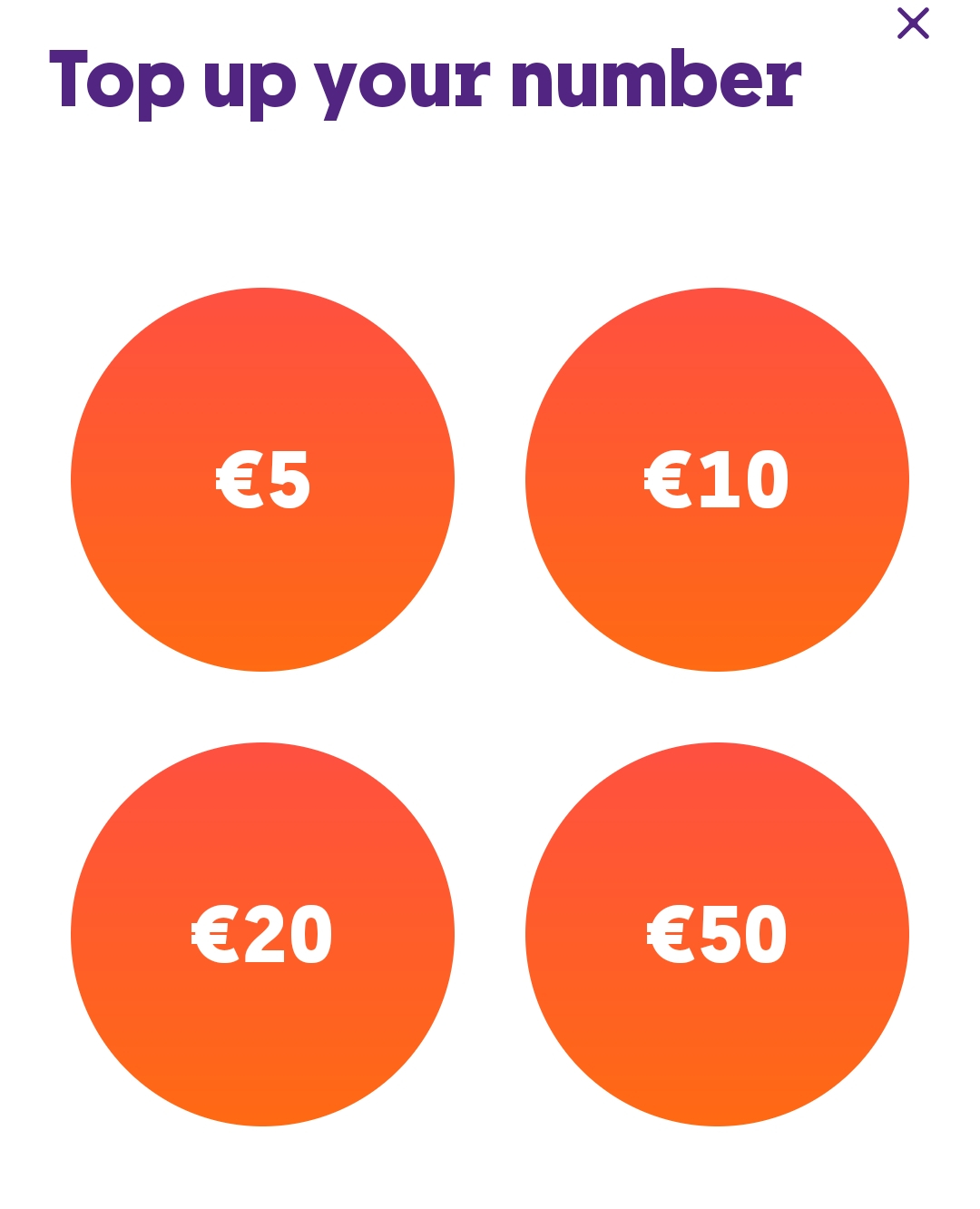 How do I top up online?