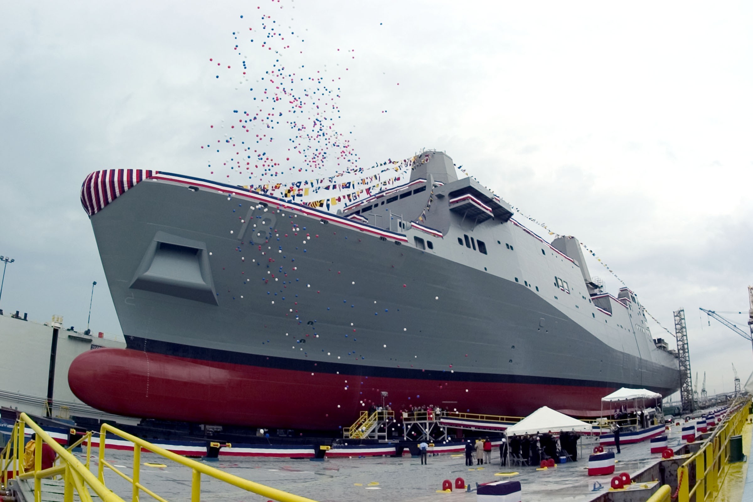 Photo Release Northrop Grummanbuilt LPD 18 Transport Dock Ship