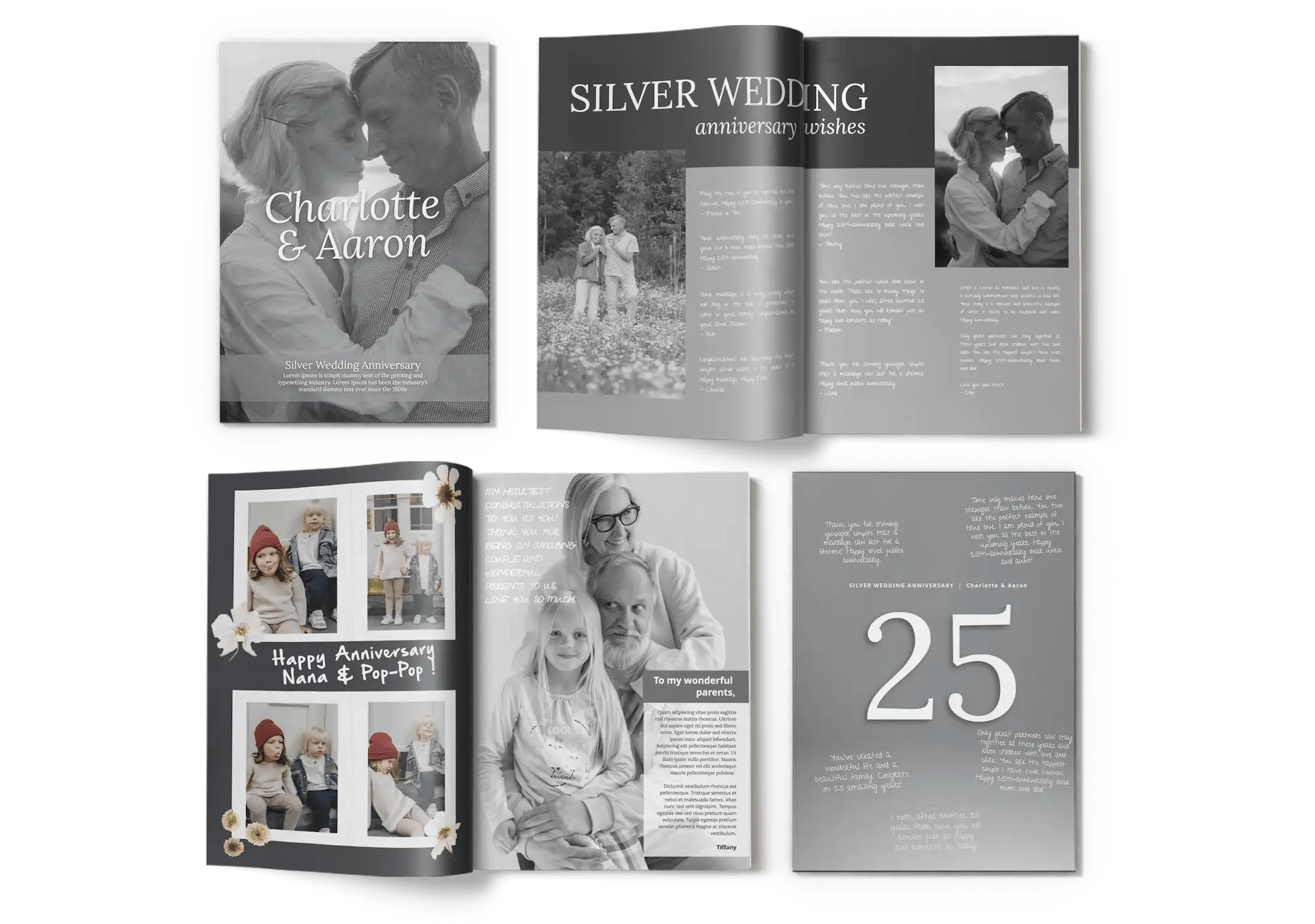 Create an original silver wedding anniversary present...