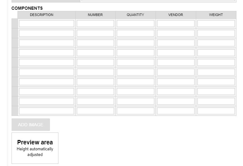 How to change the width of the Input Table text inputs?