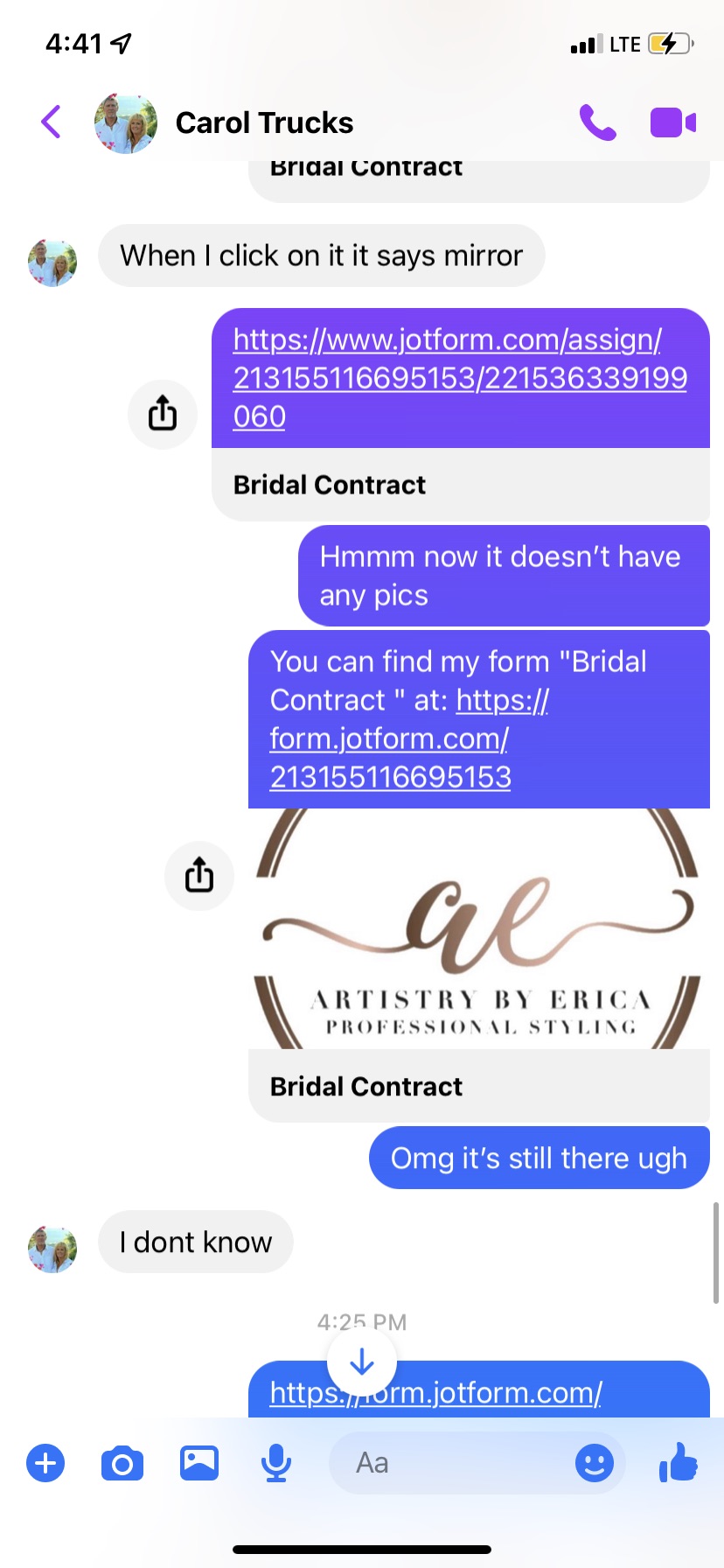 When I send the link on Facebook Messenger, the old logo is still