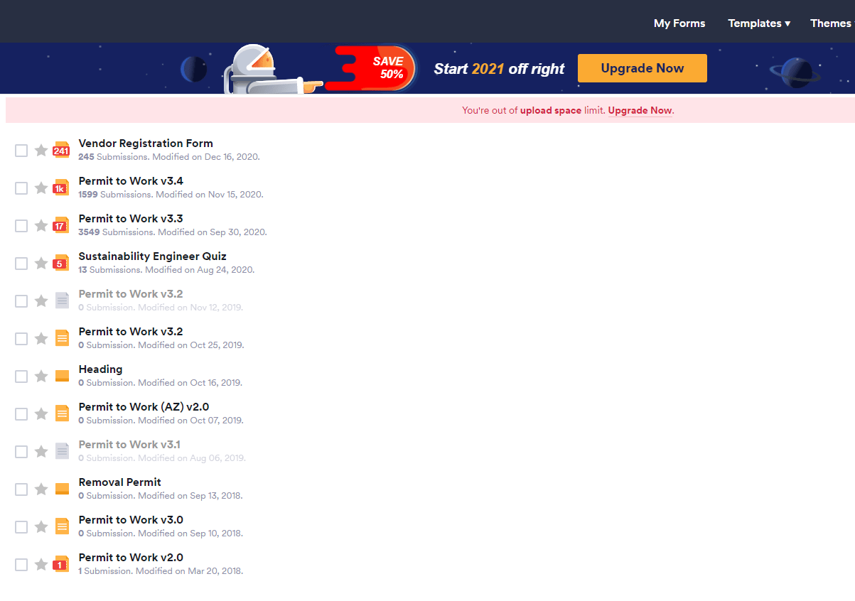 Upload Quota reached Limit