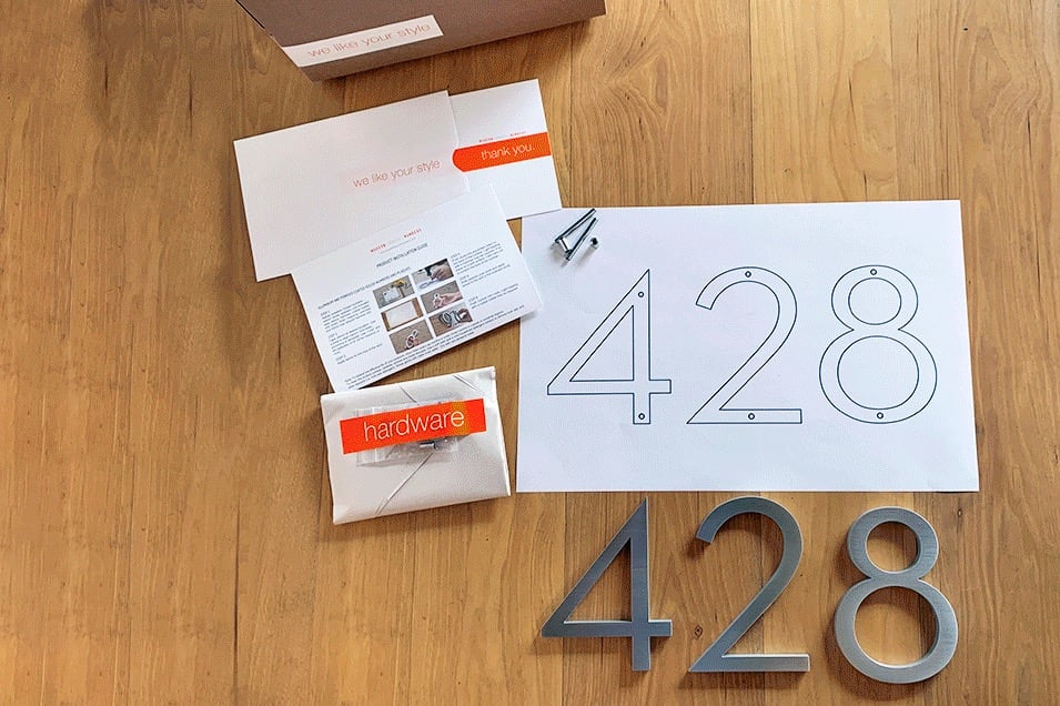 HandCrafted Home Number Signs Step by Step Installation Instructions