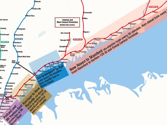 Ny Metro North Map Map MTA's Revised MetroNorth Map For New Haven Line Gothamist