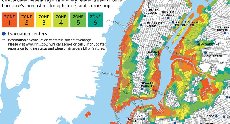 Brooklyn Flood Zone Map Map NYC Has New Hurricane Evacuation Zones Gothamist