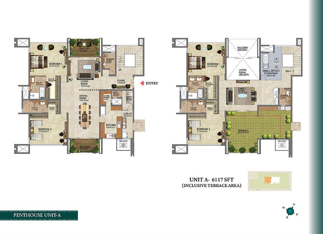 Prestige Kenilworth at Vasanth Nagar, Bangalor Floor Plan