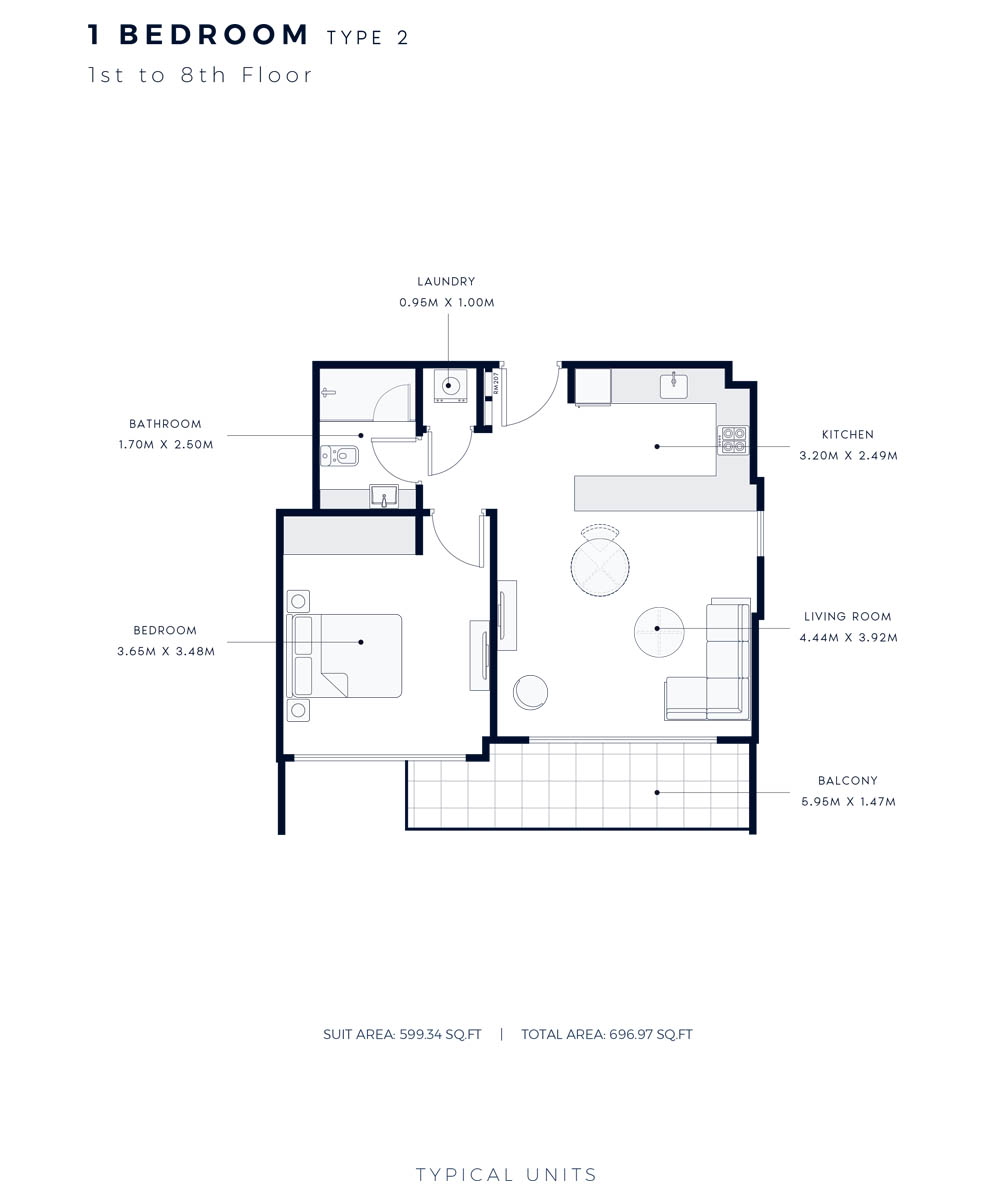 Azizi Amber Apartments at Al Furjan Floor Plans