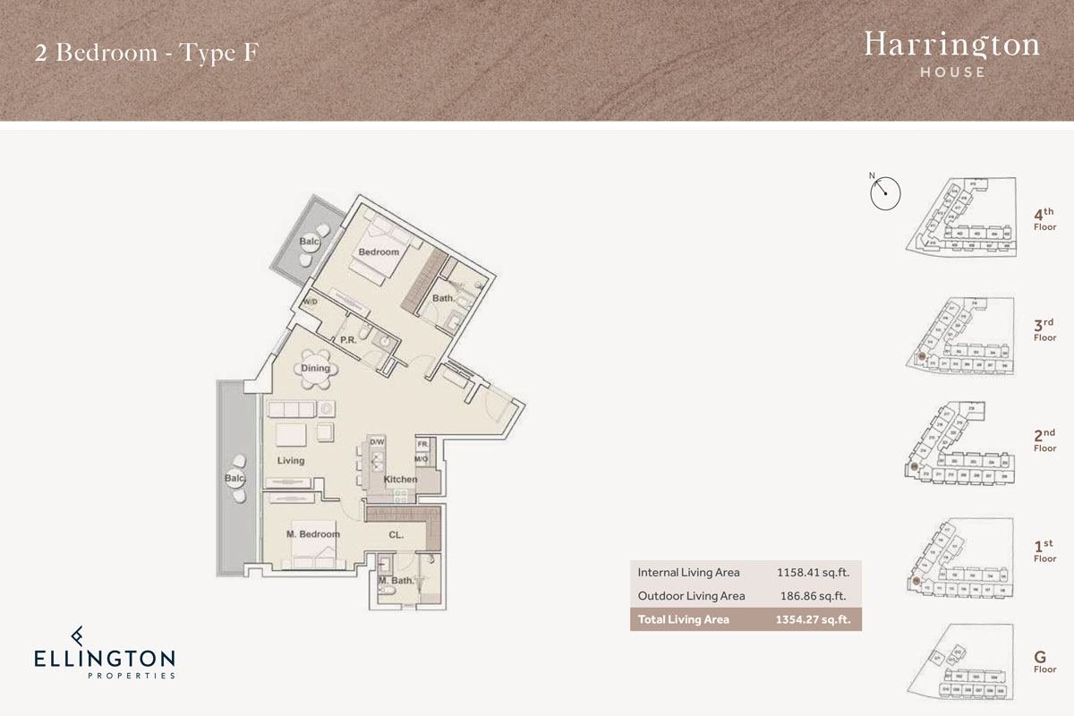 Ellington Harrington House Apartments at JVC Floor Plans