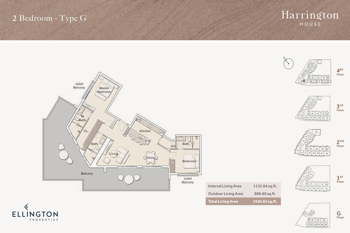 Ellington Harrington House Apartments at JVC Floor Plans