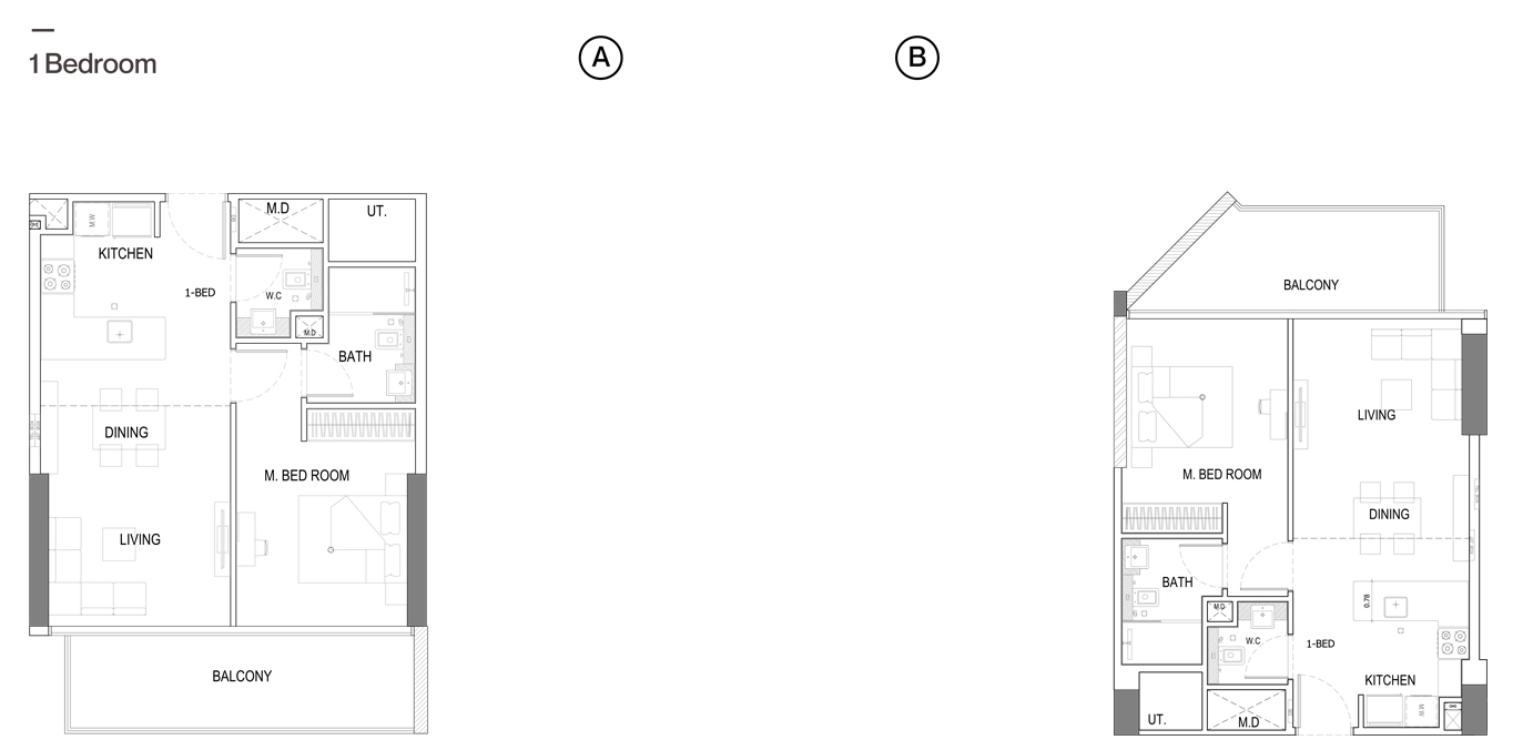 Binghatti Amber Apartments at JVC Dubai Floor Plans