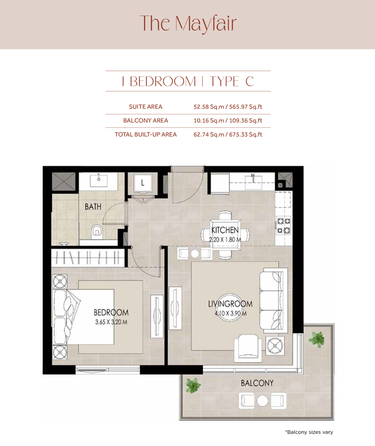Mayfair Apartments in Town Square Dubai by Nshama Floor Plans