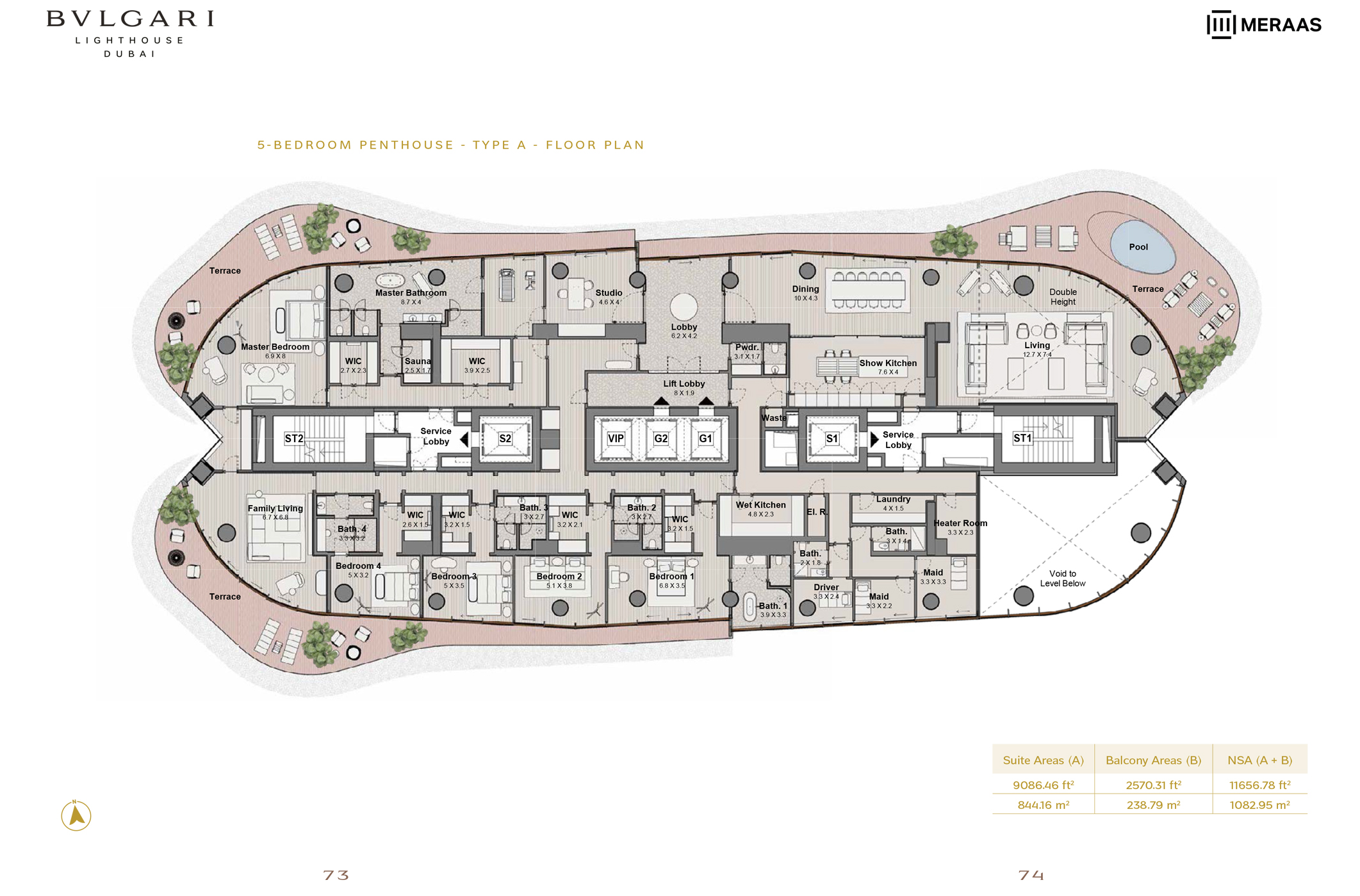 Bulgari Lighthouse by Meraas at Jumeirah Bay in Dubai