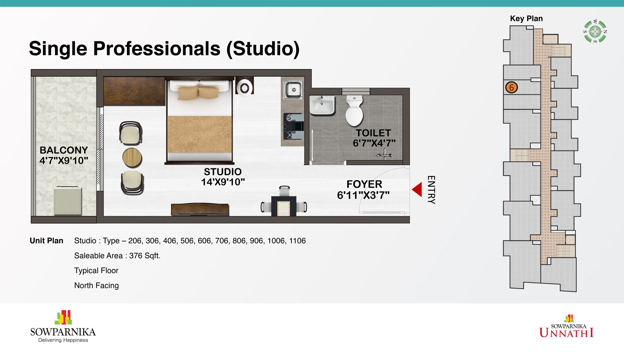 Sowparnika Unnathi Apartments, Attibele Bangalore Floor Plan