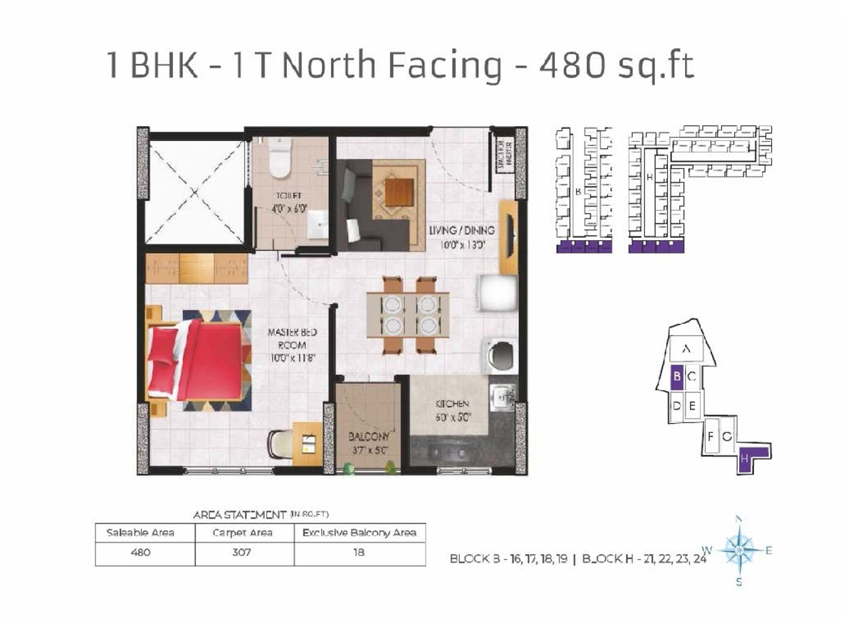 Jubilee Residences Apartments, Guduvanchery, Chennai Floor Plan