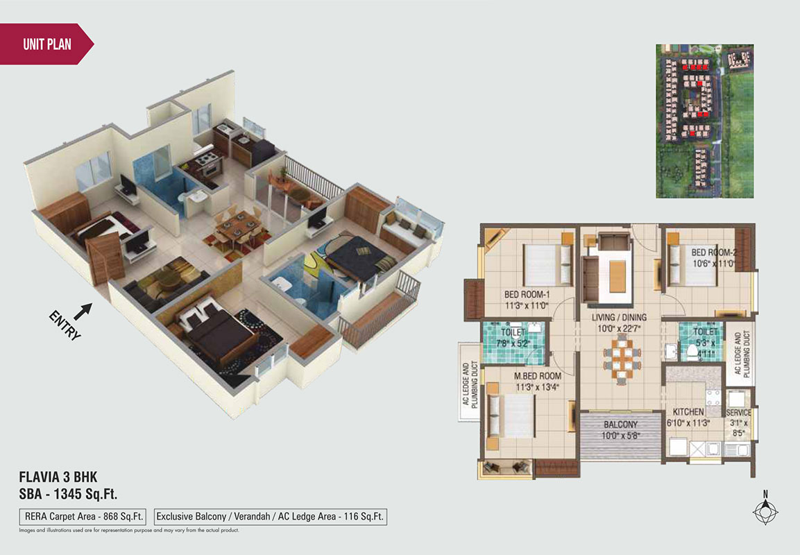 Alliance Galleria Residences at Pallavaram, Chennai Floor Plan