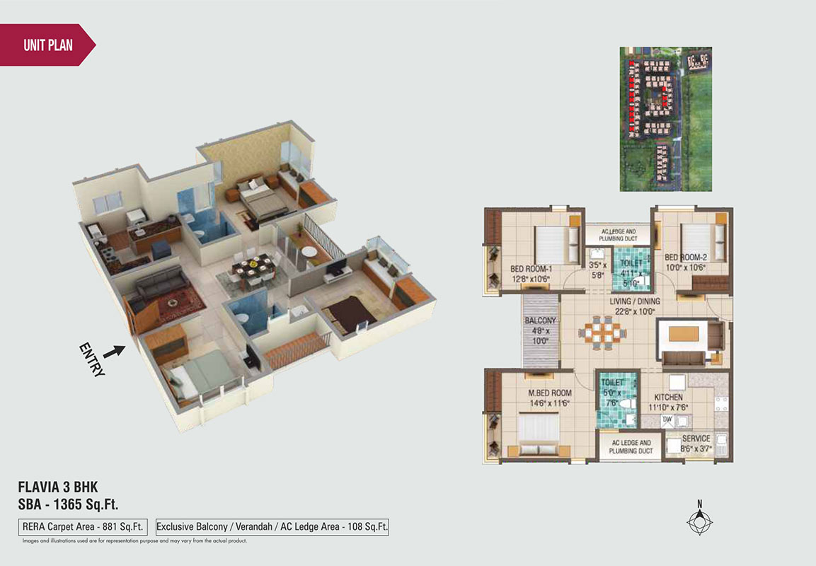 Alliance Galleria Residences at Pallavaram, Chennai Floor Plan