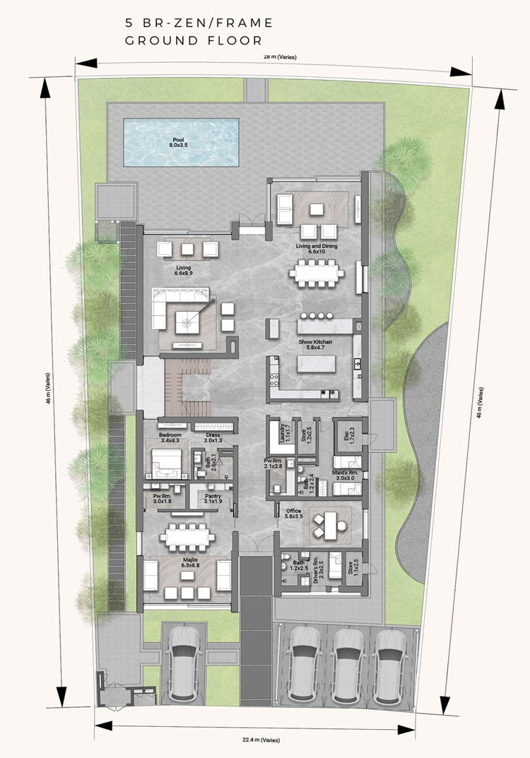 Floor Plans Reem Hills Villas at Reem Island, Abu Dhabi