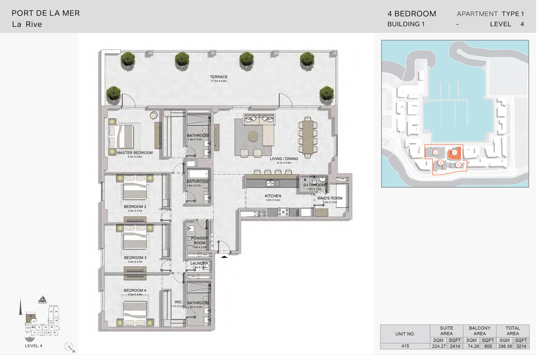 La Rive Apartments at Port de La Mer in Jumeirah, Dubai Meraas