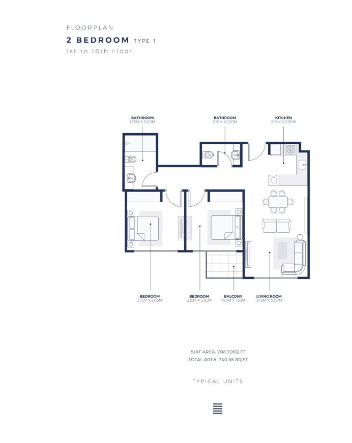 Azizi Creek Views Apartments at Dubai Healthcare City, UAE