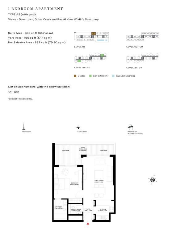 One Park Avenue Apartments at Sobha Hartland Floor Plan