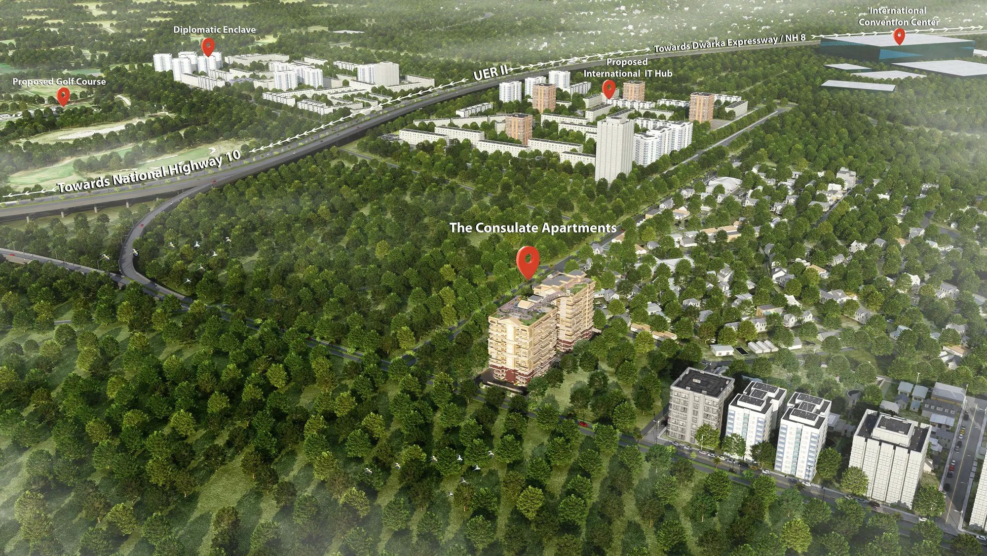 The Consulate Apartments at Sector 24 Dwarka New Delhi