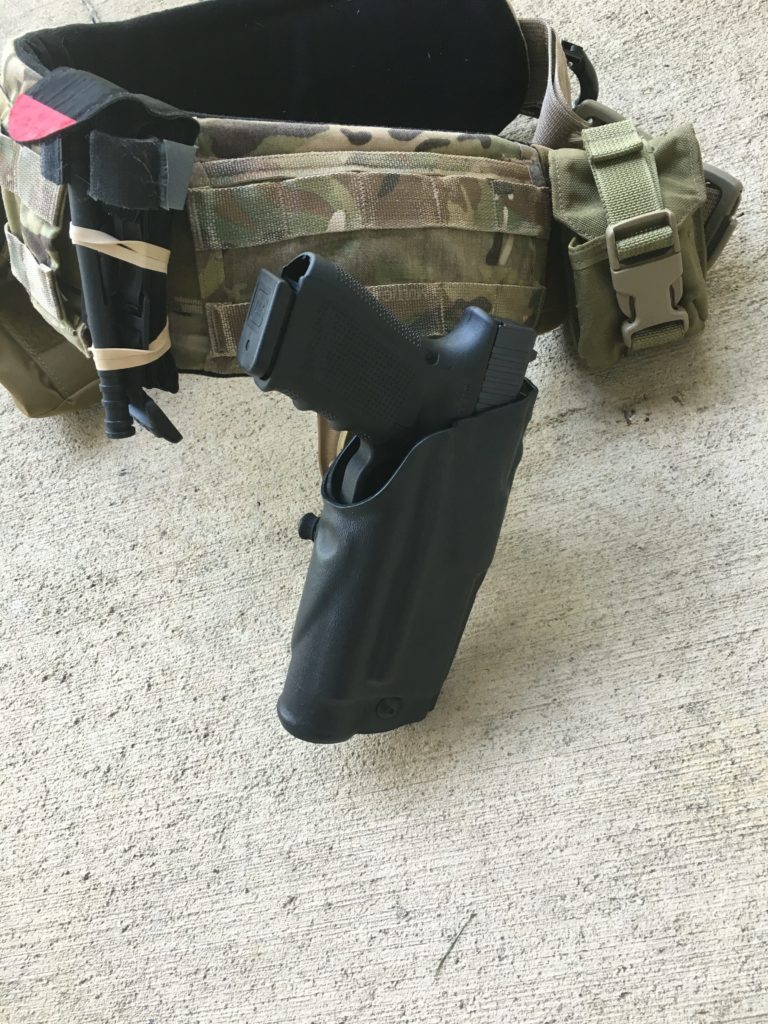 Custom glock 19 holster with light