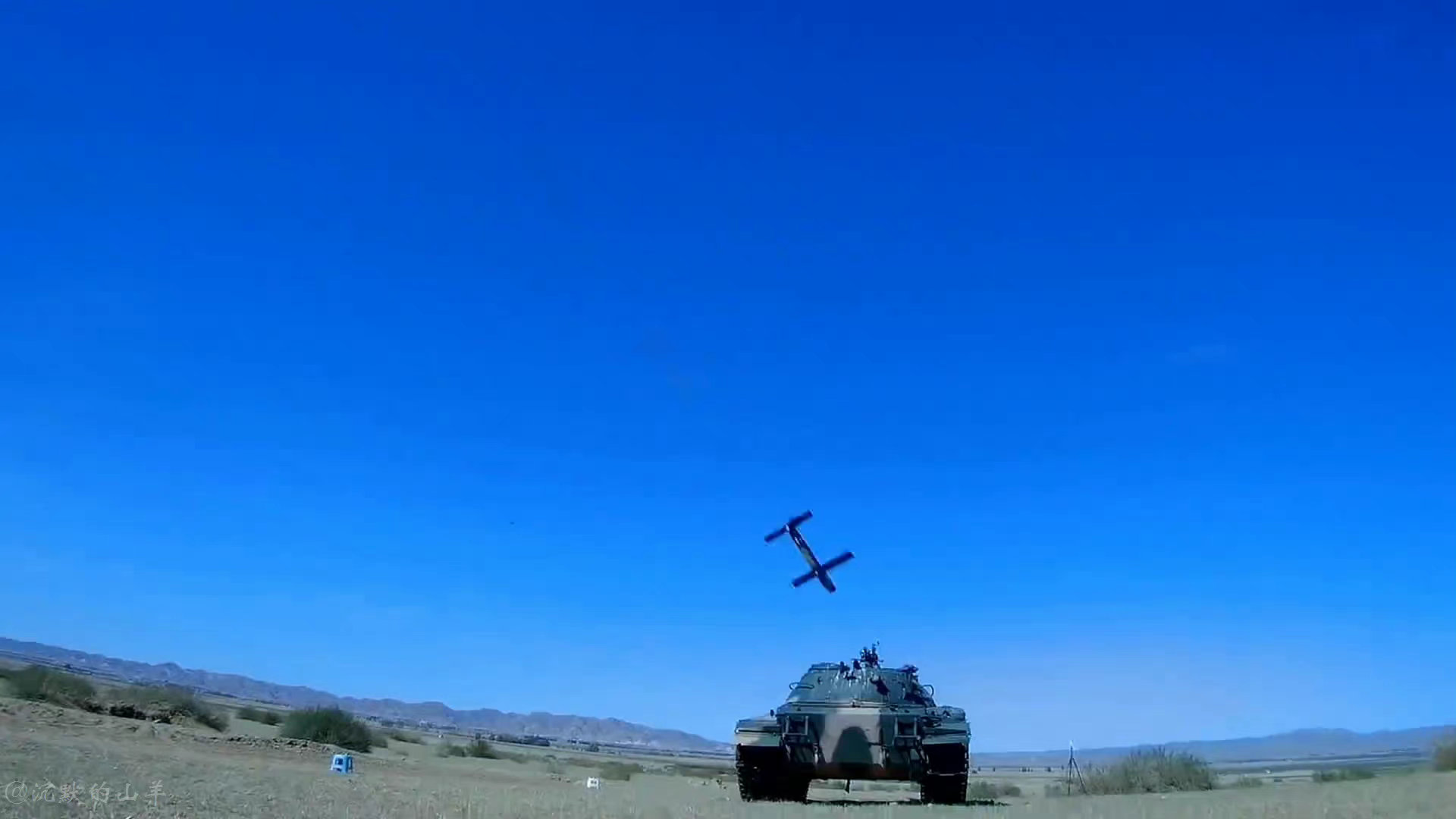 Watch China's Switchblade Suicide Drone Smash a Tank to Smithereens