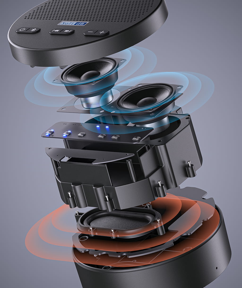 Sound Machine & Wireless Bluetooth Speaker Combined Soft dB