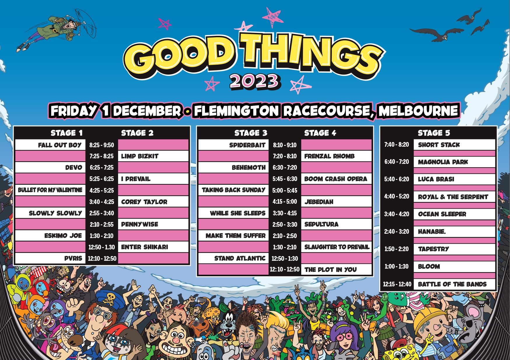 Good Things Festival Unveils 2023 Set Times and Maps That Festival Site