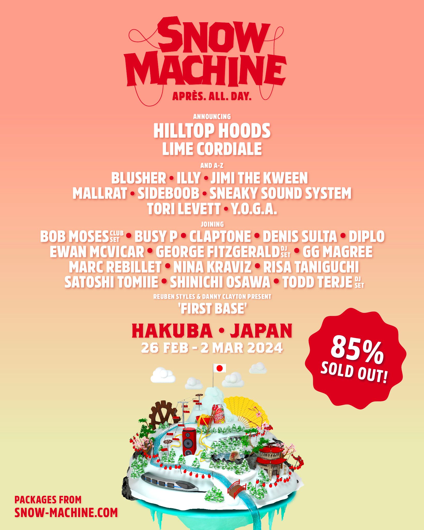 Snow Machine 2024 Adds 10 New Artists to Lineup That Festival Site