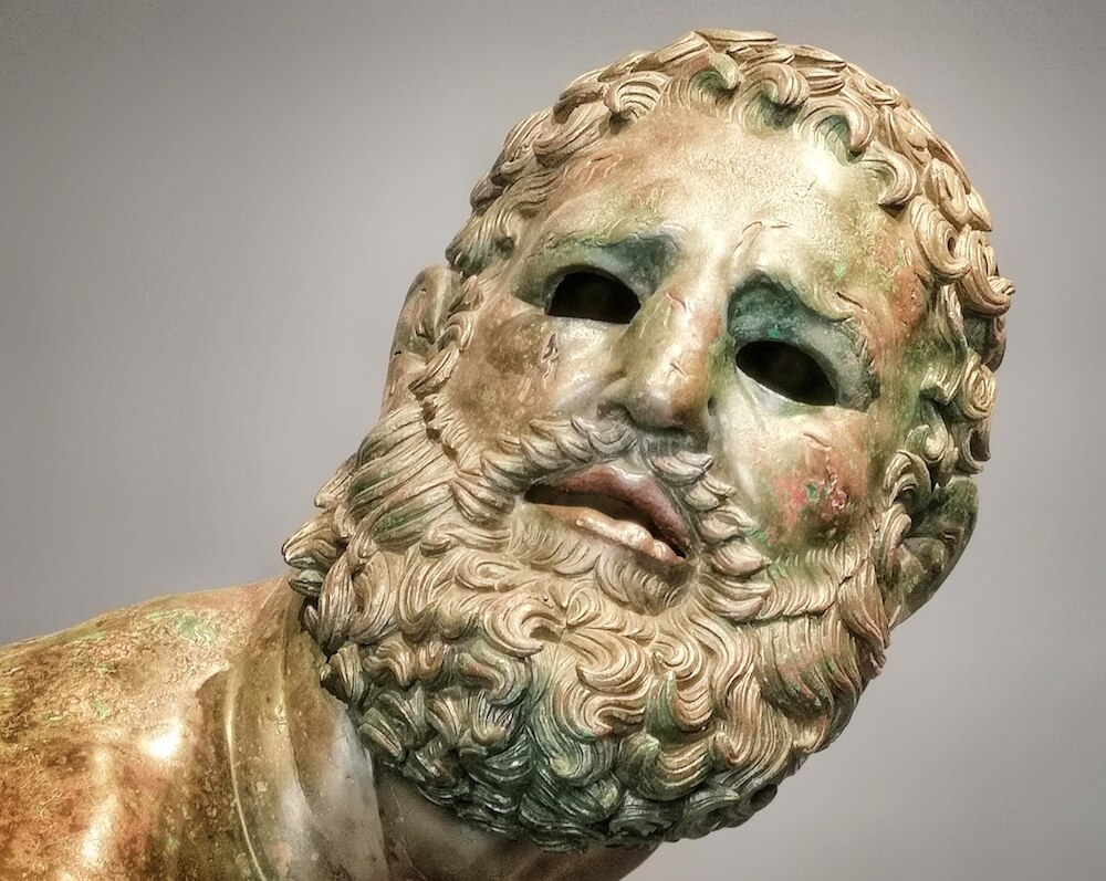 Ancient Greek Boxer Sculpture