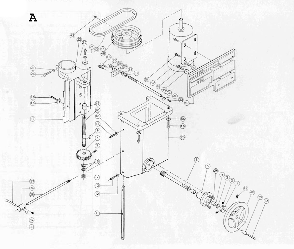 Buy Powermatic 26 Shaper Replacement Tool Parts | Powermatic 26 Diagram
