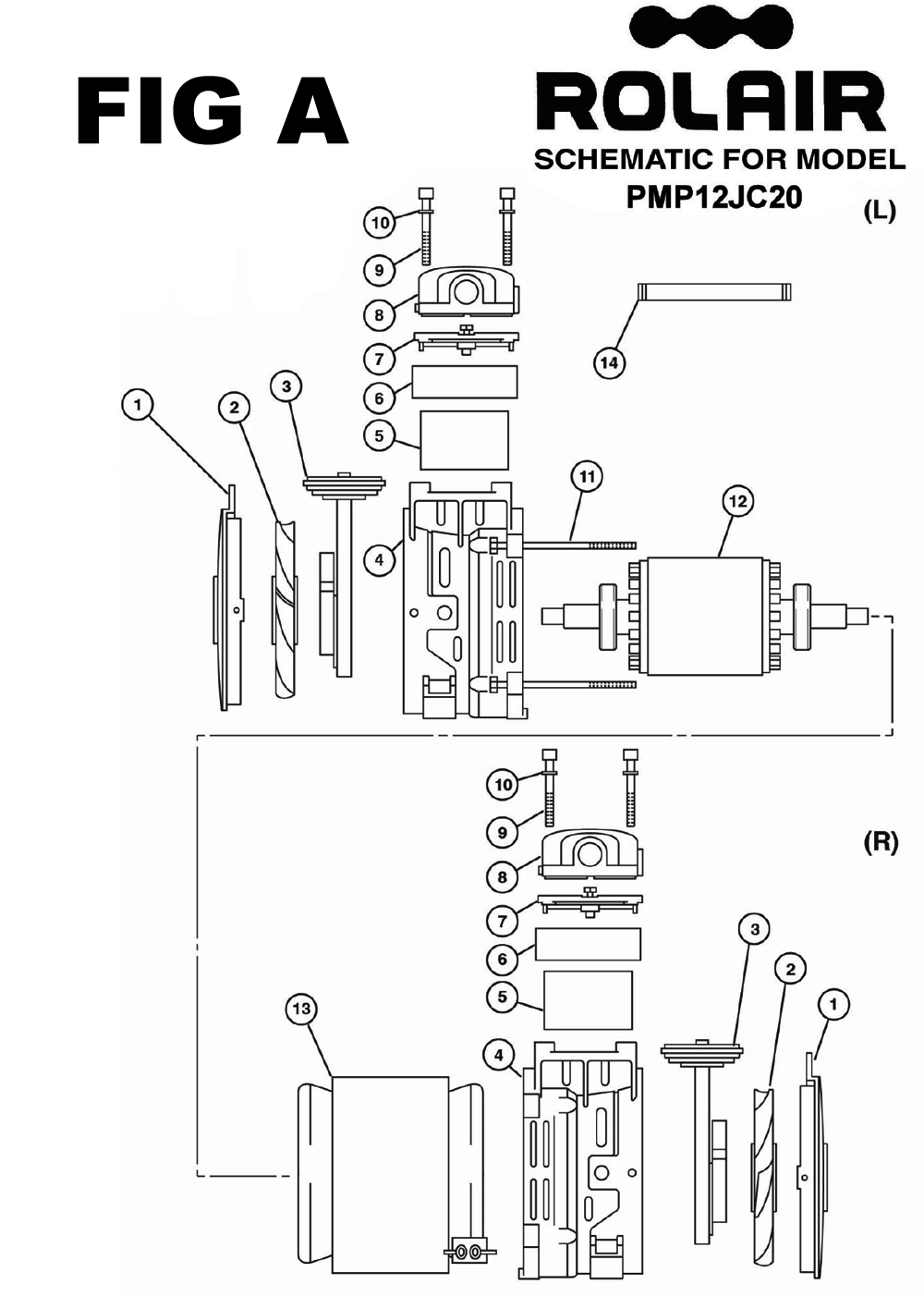 Buy rolair JC20 Hand Carry Air Compressors Replacement Tool Parts